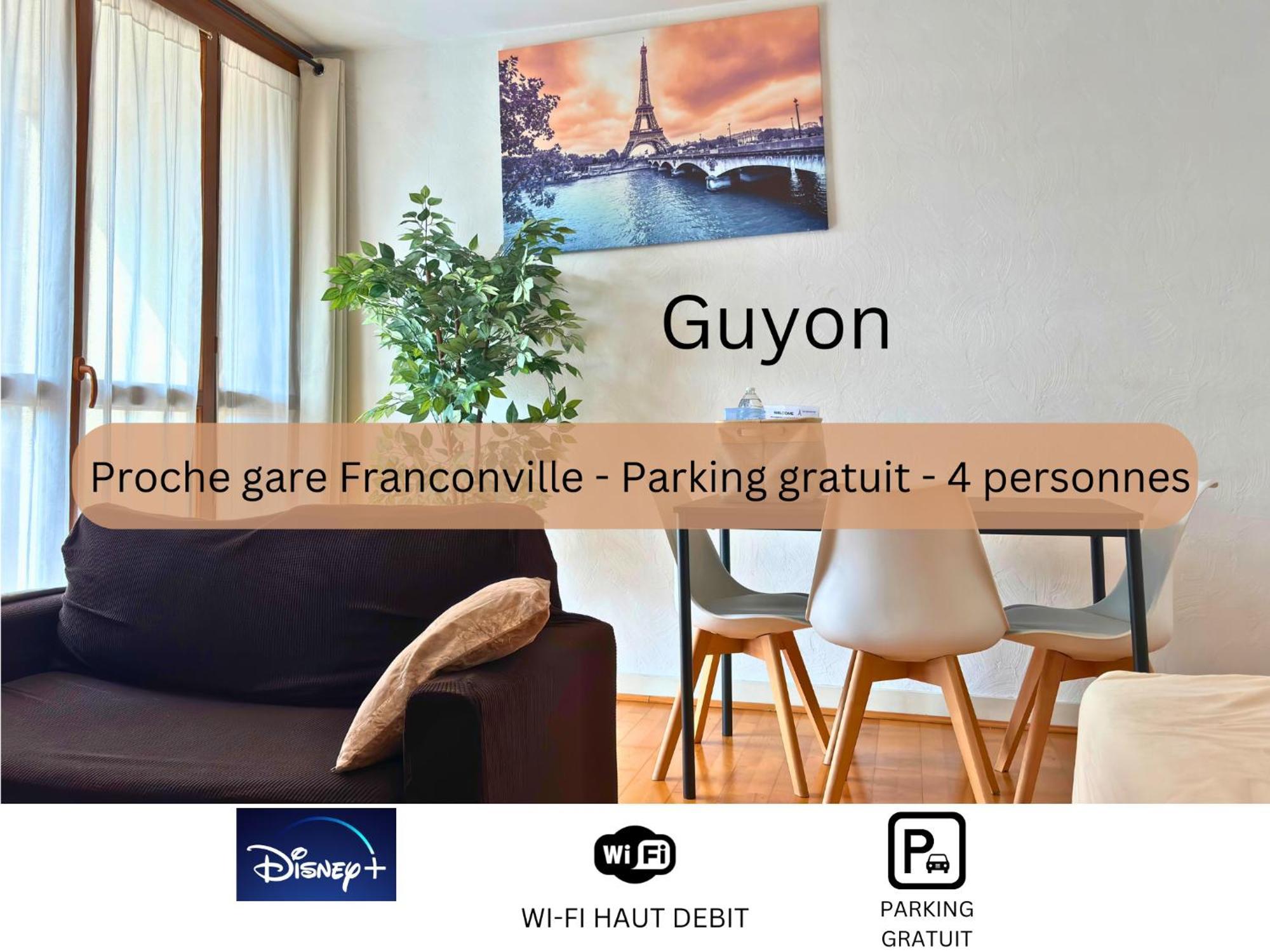 Guyon - Cosy Proche Gare Parking Facile - Balcon #Sirdest Appartement Franconville  Buitenkant foto